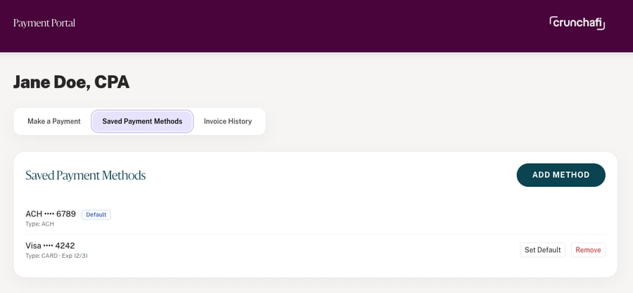PaymentPortal_SavedPaymentMethods 2