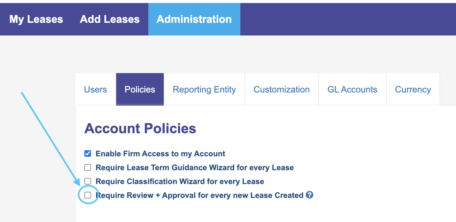 Require review and approve