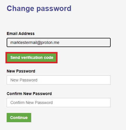 Change password